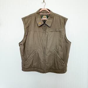 Vintage Cabela's Outdoor Gear Canvas Utility Vest Mens‎ 2XL Gorpcore Outdoor